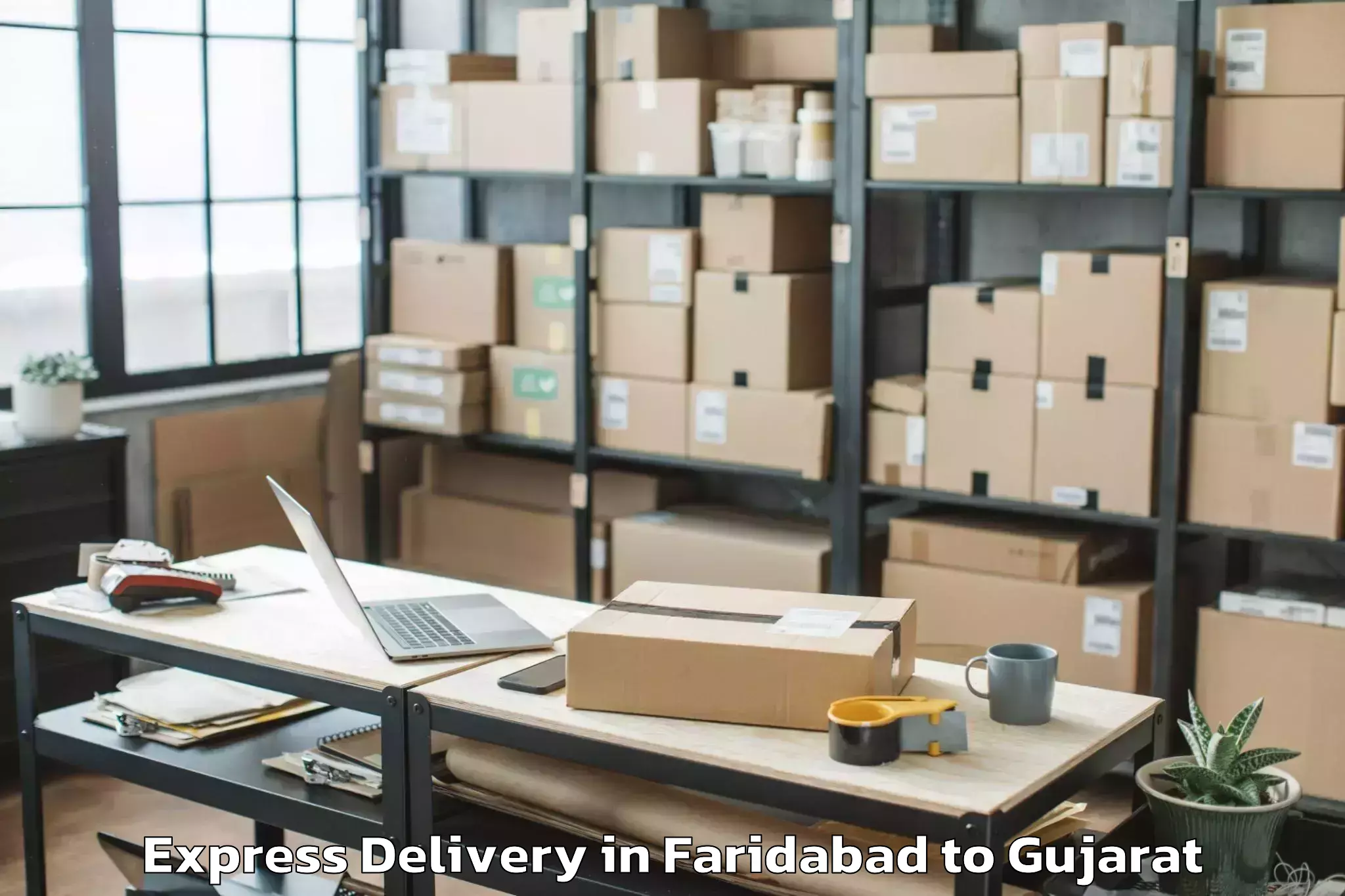 Book Your Faridabad to Gusar Express Delivery Today